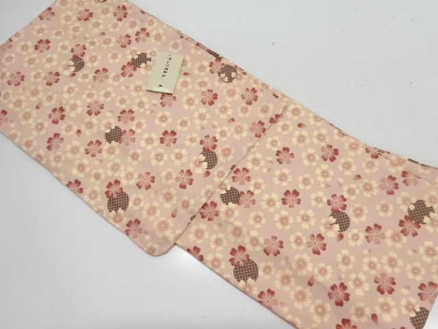 JAPANESE KIMONO / KOMON / UNUSED / FLOWER